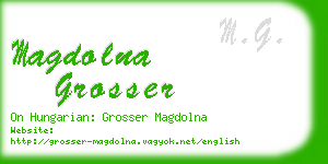 magdolna grosser business card